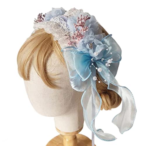 Spitze Blumenhaarband Breites Seitenhaarband Formreifen Stirnband Breites Stirnband Für Mädchen Haarschmuck Hair Für Frauen Multi Farbe Haarreifen Für Frauen Blumenform von Selma.