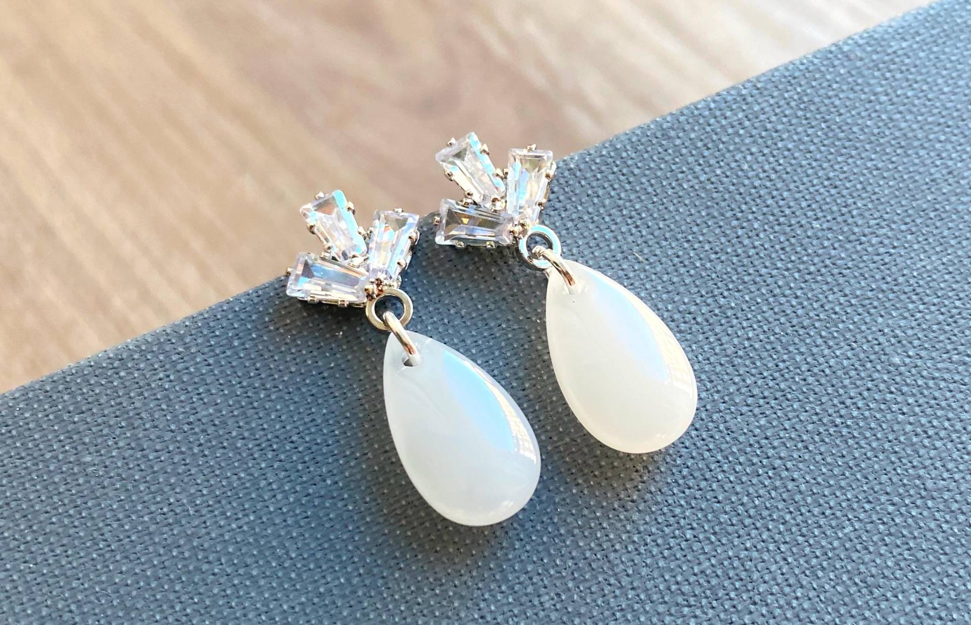 Art Deco Zirkonia-Hängeohrringe Brautschmuck Im 20Er-Jahre-stil Art Deco Zirkonia-Hängeohrringe Brautschmuck Im 20Er-Jahre-stil von SelmaDreams