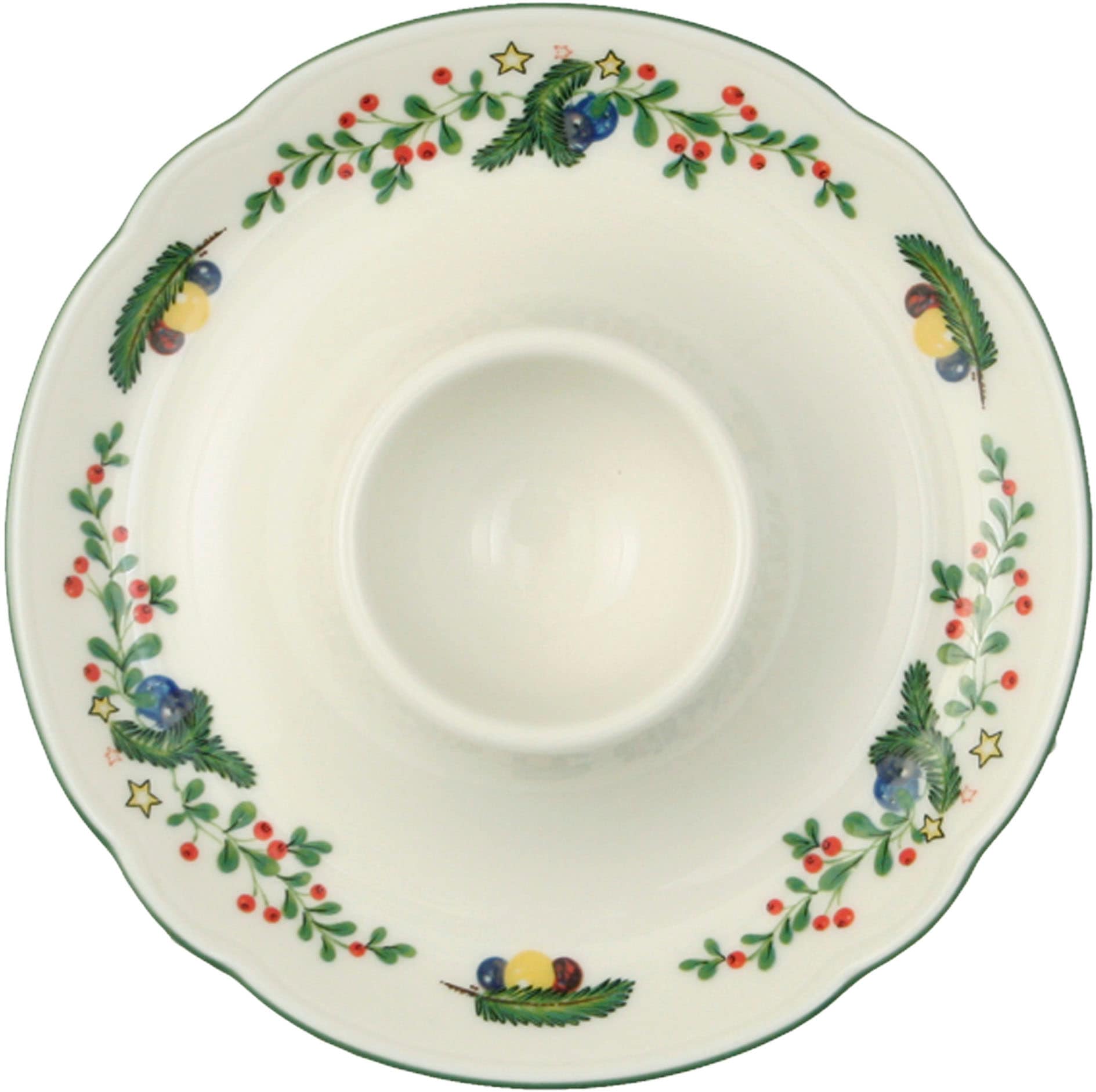 Seltmann Weiden Eierbecher "Marieluise Weihnachten" Frühstück, Becher mit Ablage von Seltmann Weiden