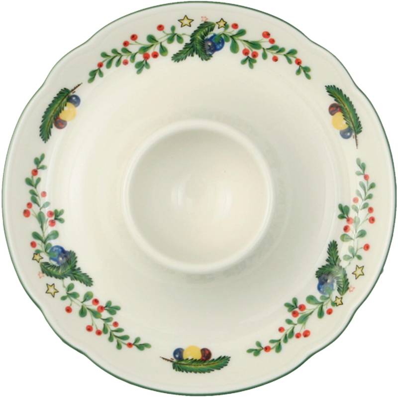 Seltmann Weiden Eierbecher "Marieluise Weihnachten" Frühstück, Becher mit Ablage von Seltmann Weiden
