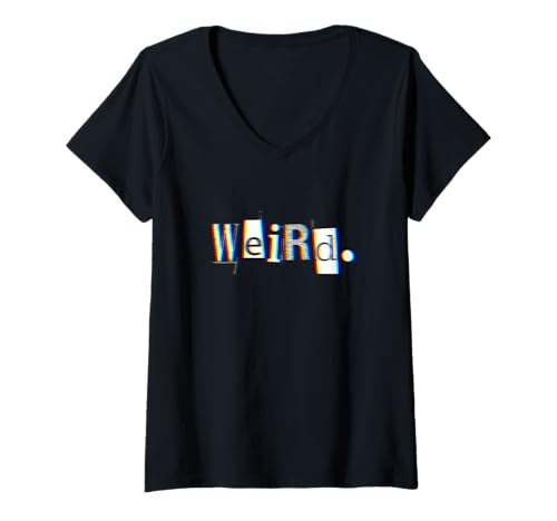 Damen Weird Effekt Lustig Design Unisex Jugendliche Party T-Shirt mit V-Ausschnitt Damen Weird Effekt Lustig Design Unisex Jugendliche Party T-Shirt mit V-Ausschnitt von SeltsameDesigns Streetwear Jugendliche Trend