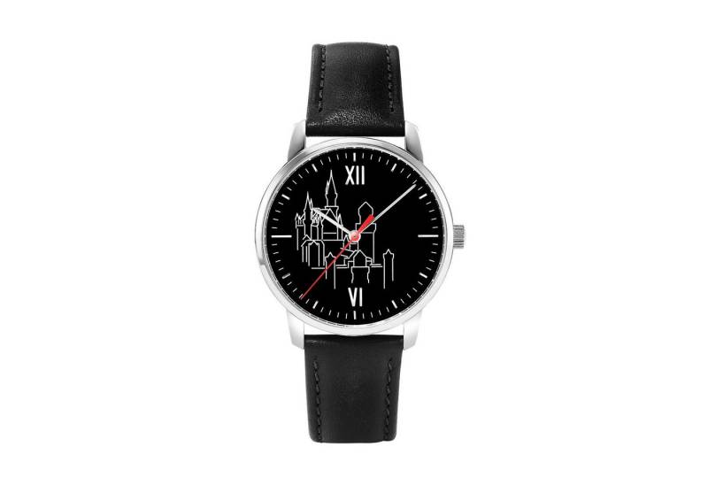 Selva Technik Quarzuhr Königsschloss Edition Armbanduhr, rosé/ schwarz - Exklusiv von Selva Technik