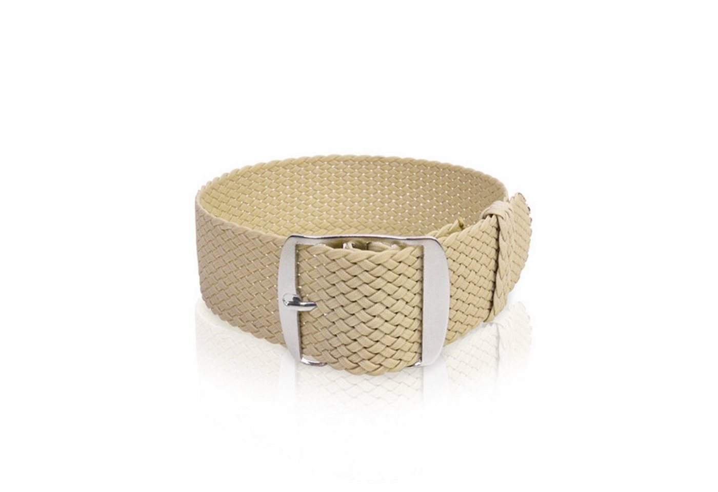 Selva Technik Uhrenarmband Perlonband beige, 20mm von Selva Technik