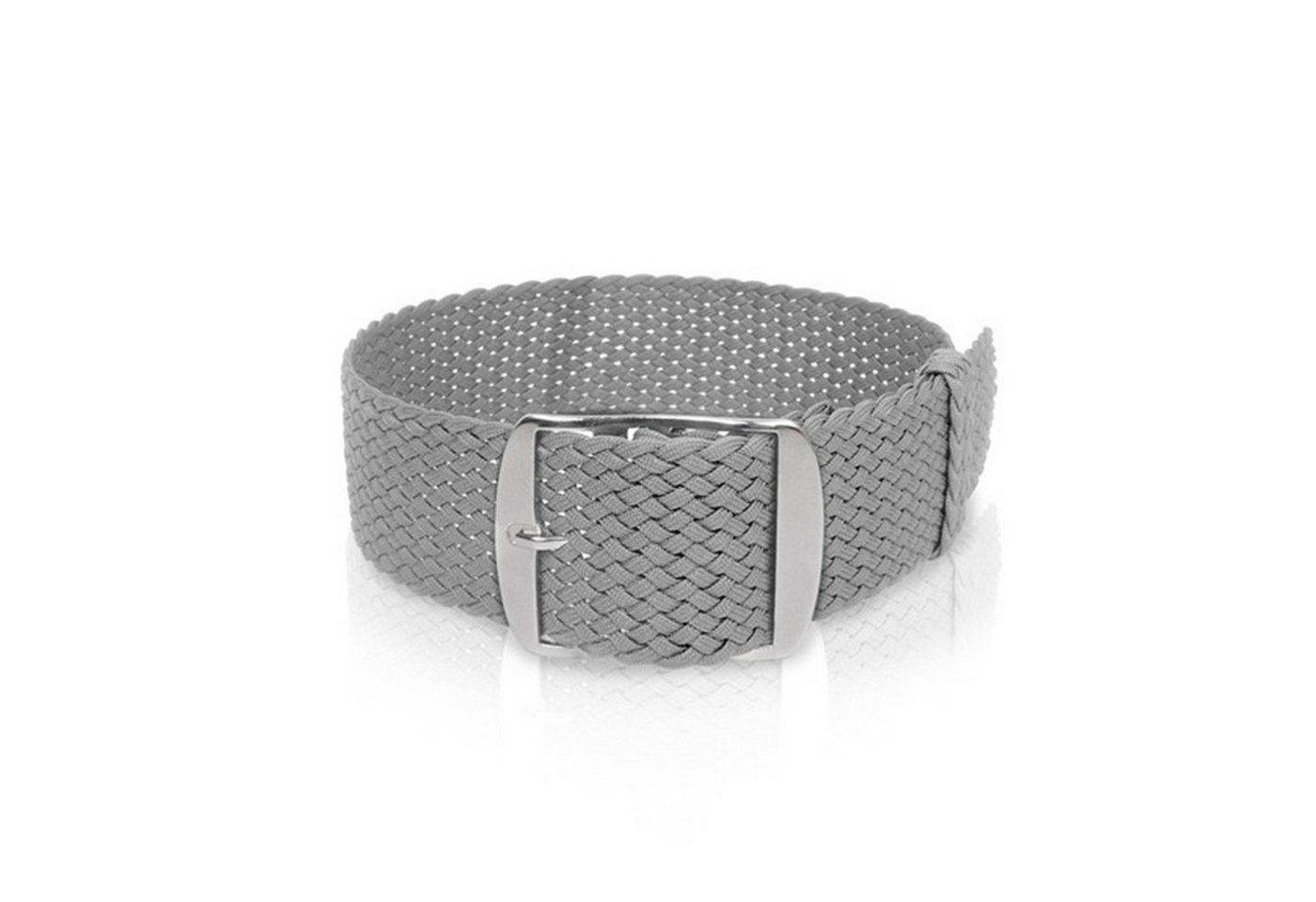 Selva Technik Uhrenarmband Perlonband hellgrau, 20mm von Selva Technik