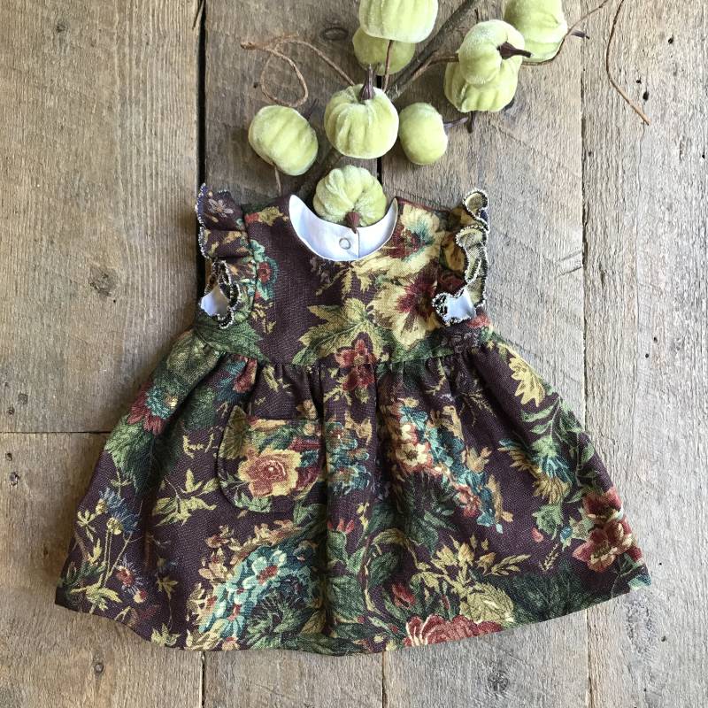 Aubergine Leinen Kleinkinder Sommerkleid, Größe 0-3 Monate von SelvedgesCreative