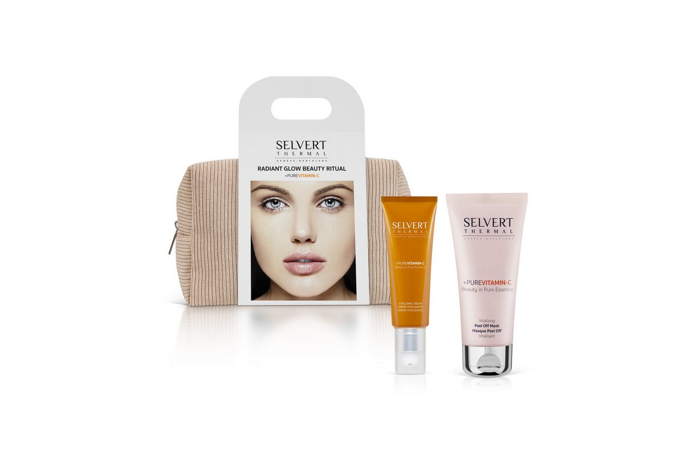 Selvert Thermal Gesichtspflege-Set PURE VITAMIN C Tasche, Beauty Routine Selvert Thermal Gesichtspflege-Set PURE VITAMIN C Tasche, Beauty Routine von Selvert Thermal