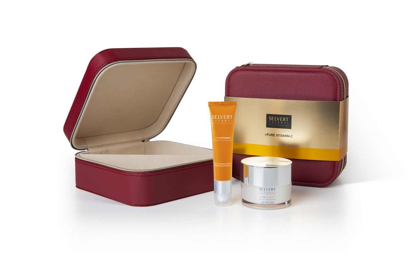 Selvert Thermal Gesichtspflege-Set Geschenkset Pures Vitamin C Kosmetik-Set, perfekt als Geschenk geeignet, mit Vitamin C Selvert Thermal Gesichtspflege-Set Geschenkset Pures Vitamin C Kosmetik-Set, perfekt als Geschenk geeignet, mit Vitamin C von Selvert Thermal