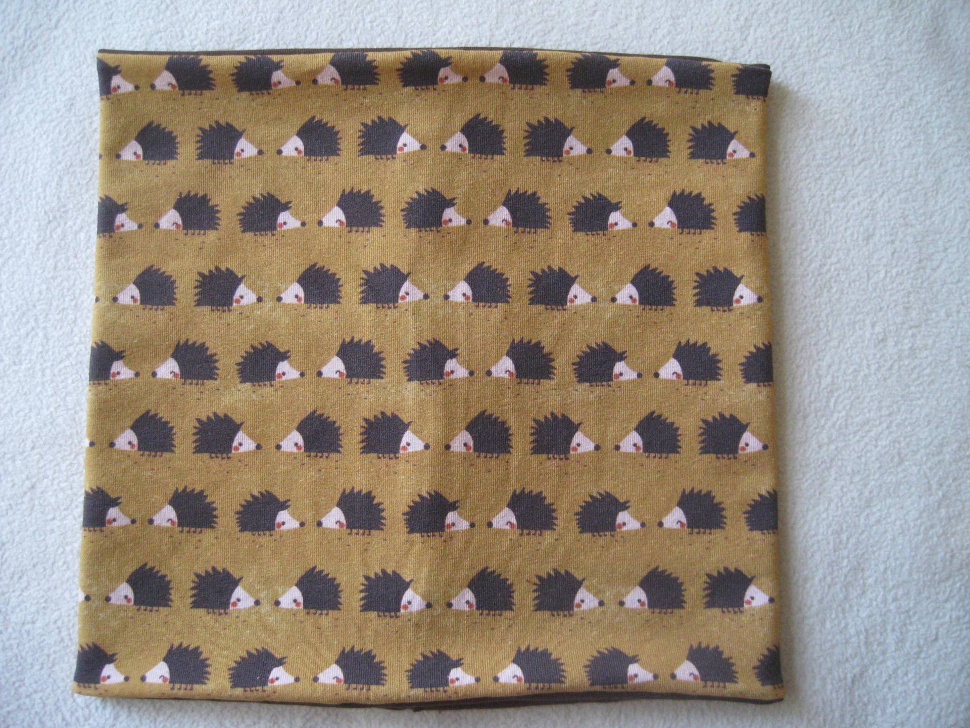 Bio Halssocke Igel Ocker, Herbst, Kinder & Baby, Loop, Wunschgröße von Sembini