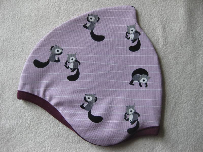 Bio Mütze Eichhörnchen Lila, Herbst, Größen Auswahl, Kinder & Baby von Sembini