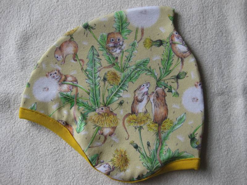 Bio Mütze Haselmaus, Winter, Plüsch Futter, Kinder & Baby, Wunschgröße von Sembini