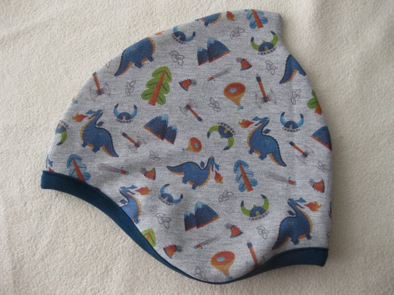 Bio Mütze Wikinger & Drachen, Herbst, Kinder, Baby, Wunschgröße von Sembini