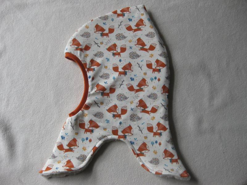 Bio Schlupfmütze Igel & Fuchs, Herbst + Winter, Futter Auswahl, Kinder, Baby, Wunschgröße von Sembini