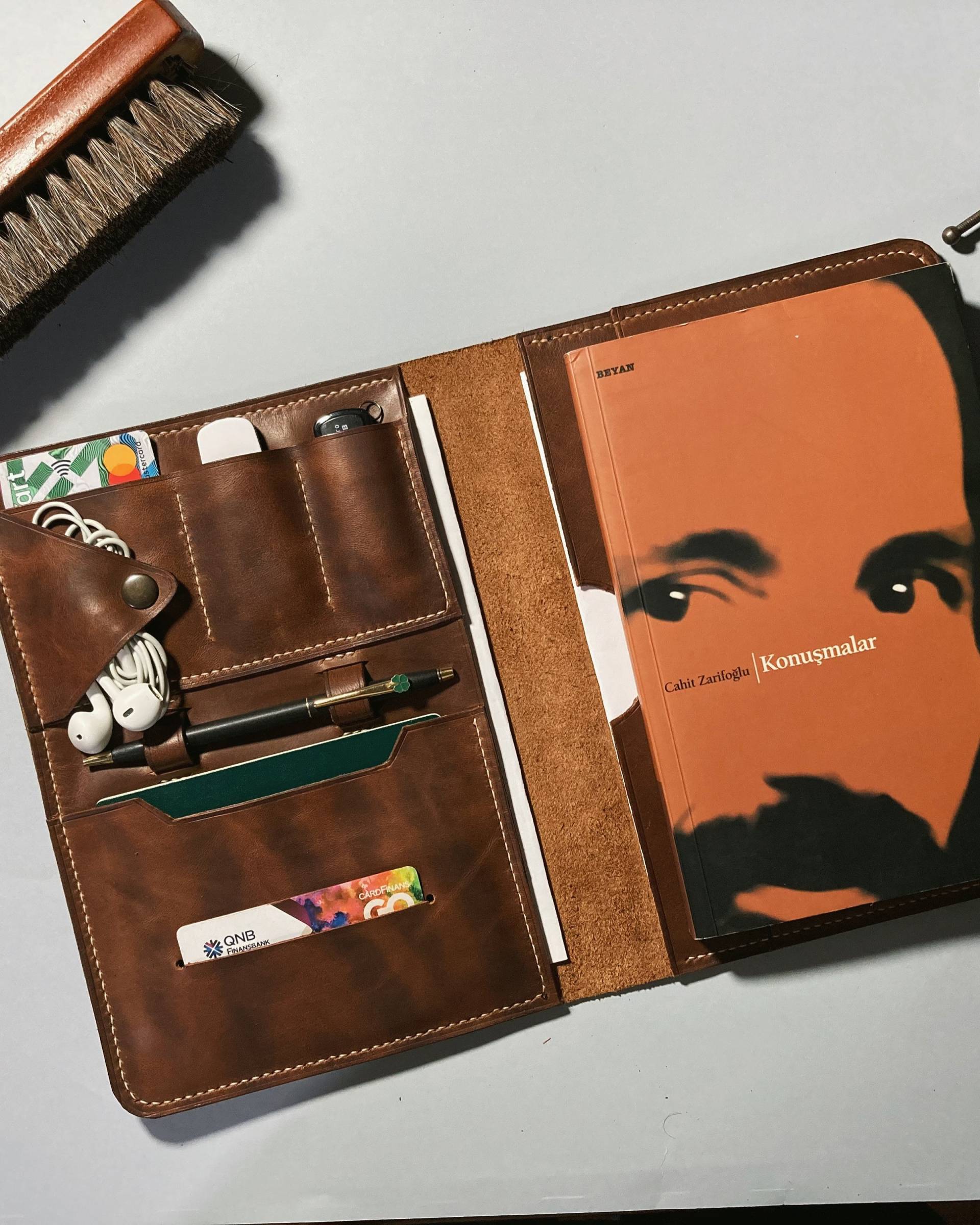 A5 Größe Handgemachter Organiser Aus Echtleder/Leder Notebook Hülle Planer Personalisierte Agenda von SemenderLeatherGoods