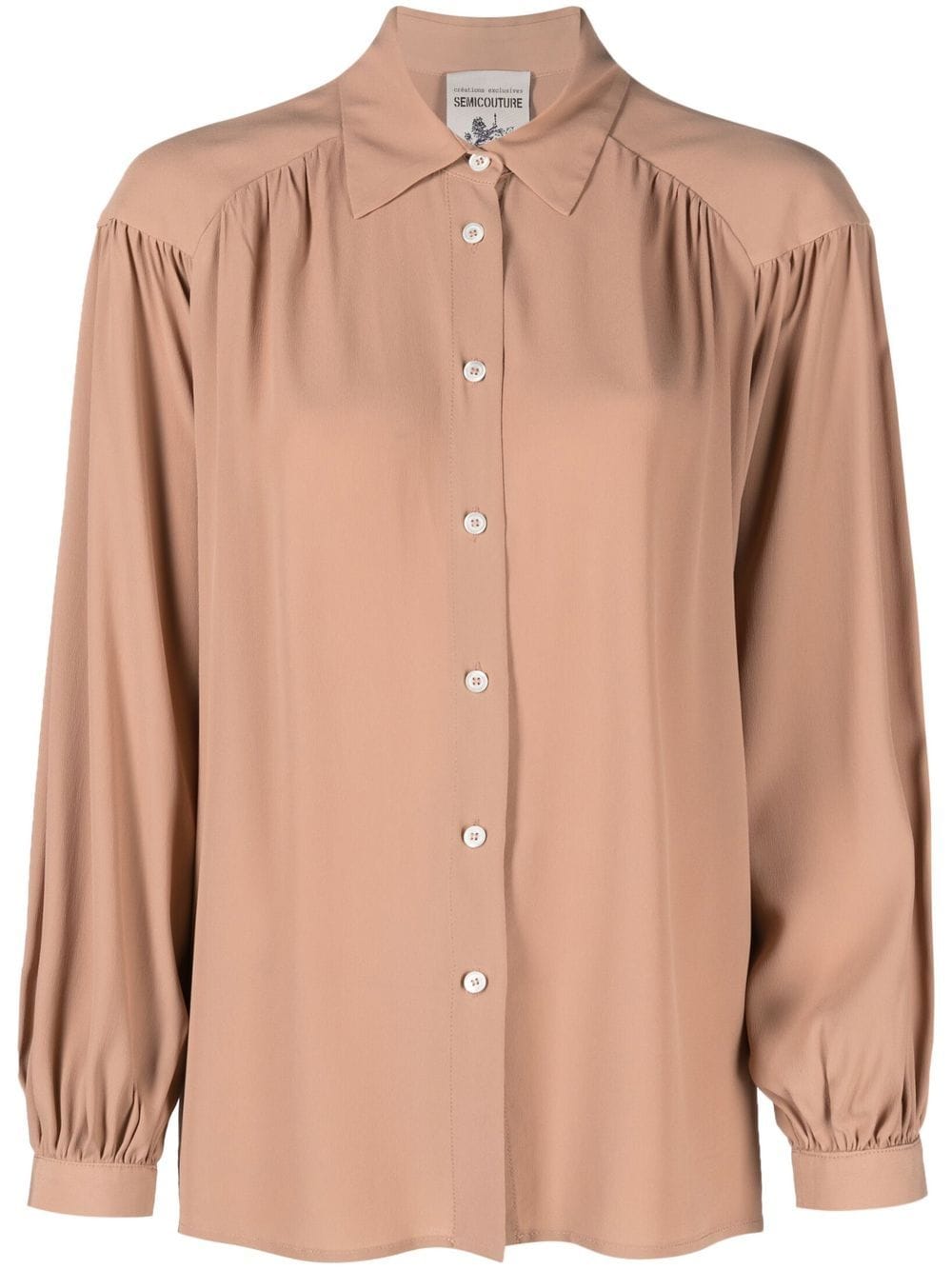 Semicouture Klassische Bluse - Nude von Semicouture