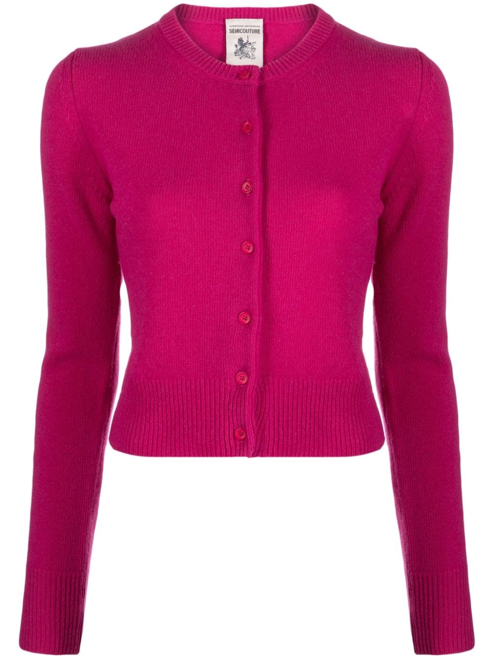 Semicouture Fein gestrickter Cardigan - Rosa von Semicouture