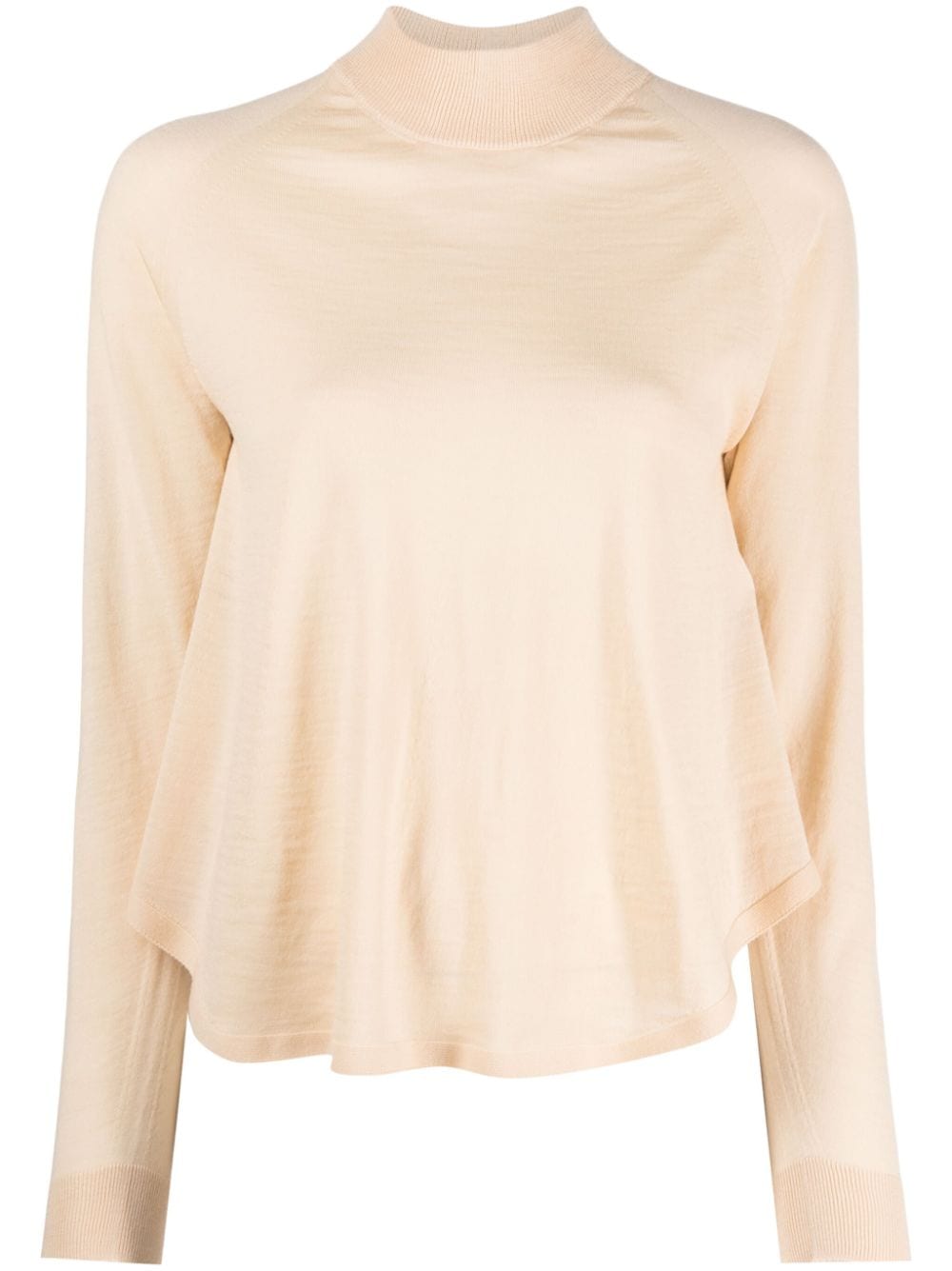 Semicouture Pullover mit Stehkragen - Nude von Semicouture