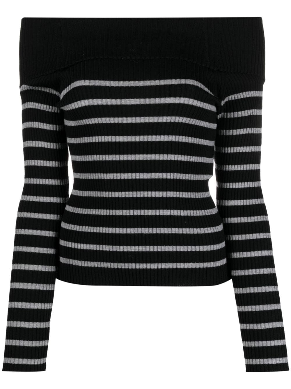 Semicouture Gestreifter Pullover - Schwarz von Semicouture