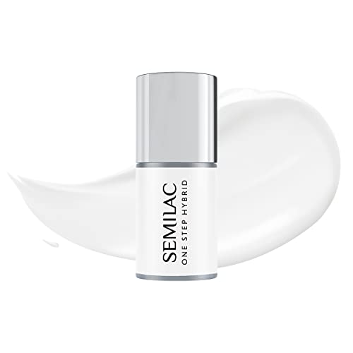 S251 Semilac One Step Hybrid Nagellack 3in1 Coconut Cream 5 ml Innovativ UV LED Farblack Nail Polish von Semilac