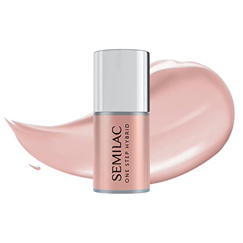 S256 Semilac One Step Hybrid Nagellack 3in1 Pale Beige 5 ml Innovativ UV LED Farblack Nail Polish von Semilac