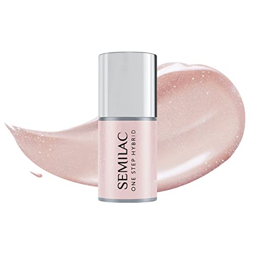 S256 Semilac One Step Hybrid Nagellack 3in1 Pale Beige 5 ml Innovativ UV LED Farblack Nail Polish von Semilac