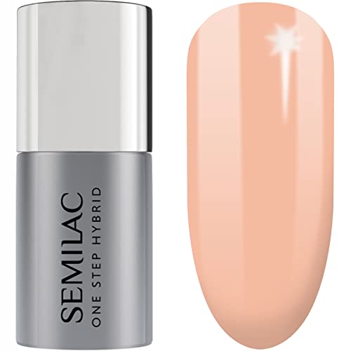 S450 Semilac One Step Hybrid Nagellack 3in1 Inner Warmth Peach 5 ml Innovative UV LED Colour Nail Polish von Semilac