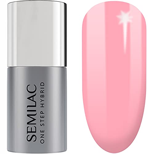 S630 Semilac One Step Hybrid Nagellack 3in1 French Pink 5 ml Innovativ UV LED Farblack Nail Polish von Semilac