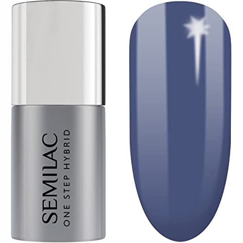 S850 Semilac One Step Hybrid Nagellack 3in1 Calm Ocean Blue 5 ml Innovative UV LED Colour Nail Polish von Semilac