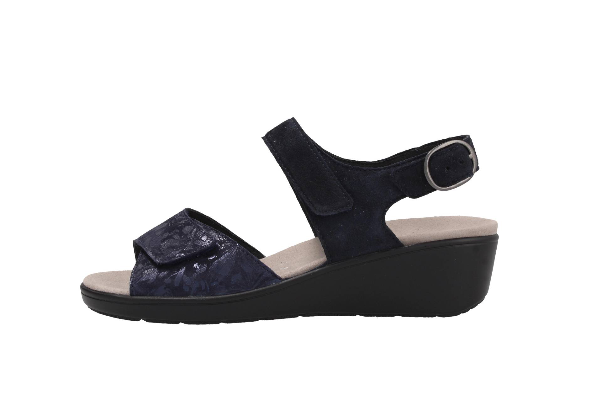 FLOWER-PRINT/S-CHEV. MIDNIGHTBLUE von Semler