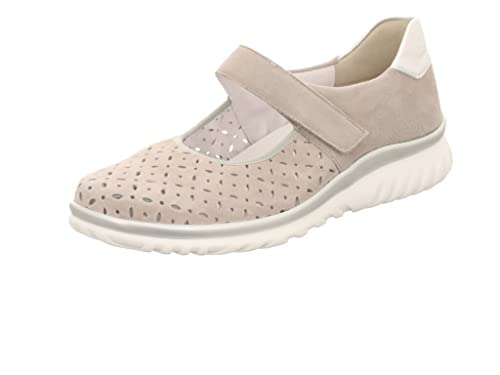 Semler Damen Lena Mary Jane Halbschuhe, Grau Perle Silber 828, 36 1/3 EU von Semler