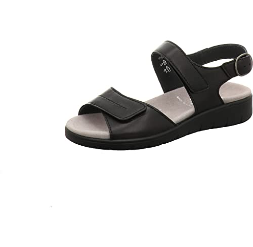 Semler Dunja, Damen Riemchensandalen, Schwarz (Schwarz 001), 37.5 EU (4.5 UK) von Semler