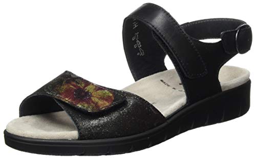 Semler Dunja, Damen Riemchensandalen, Schwarz (Schwarz 001), 40 2/3 EU (7 UK) von Semler