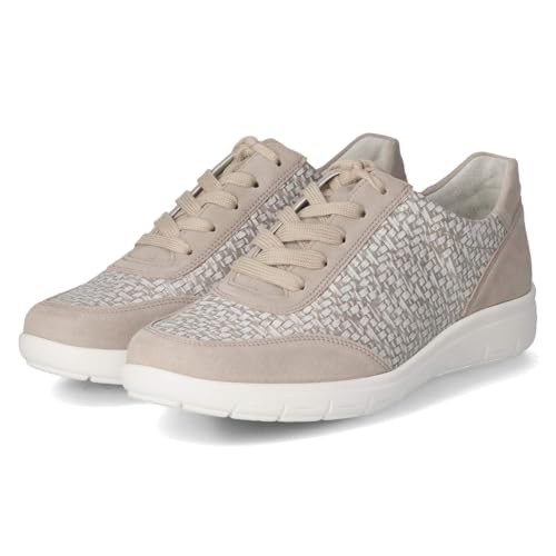 Semler G4205-133-028 SP orthopädischer Schnürhalbschuh Rauleder Damen in braun-Kombi - Gr. 44,5 von Semler