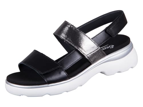 Semler Geli G3015-270-189 Soft-Nappa Met Crash Schwarz (schw grau), 37 von Semler