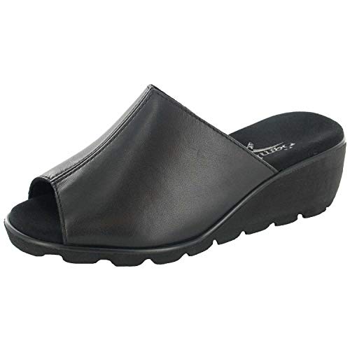 Semler Inka I1023-012, Pantoletten, Schwarz (Schwarz 001), 40 EU (6.5 UK) von Semler