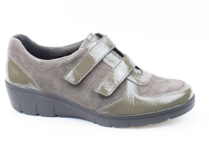 Semler Judith Nubuk/Lack fango Slipper von Semler