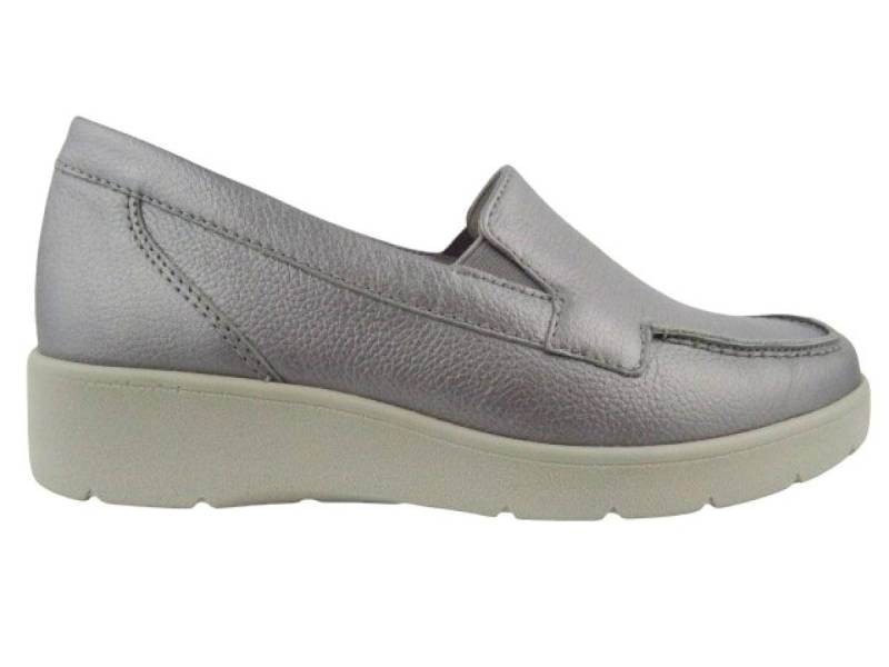 Semler METALL-SOFTINA H silber Slipper von Semler