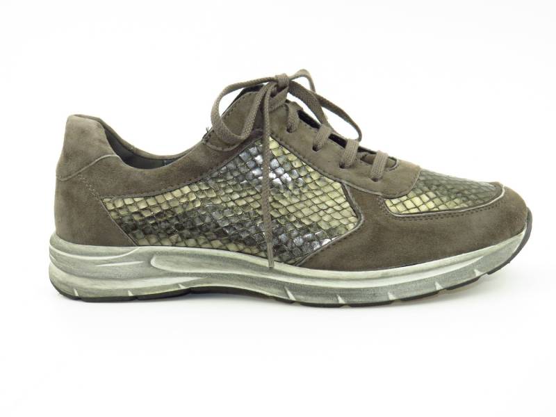 Semler Samtch./Viper fango/plati Schnürschuh von Semler