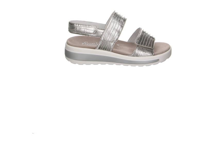 Semler Semler Eidechs Metallic, Glanzleder Sandale grau Sandale von Semler