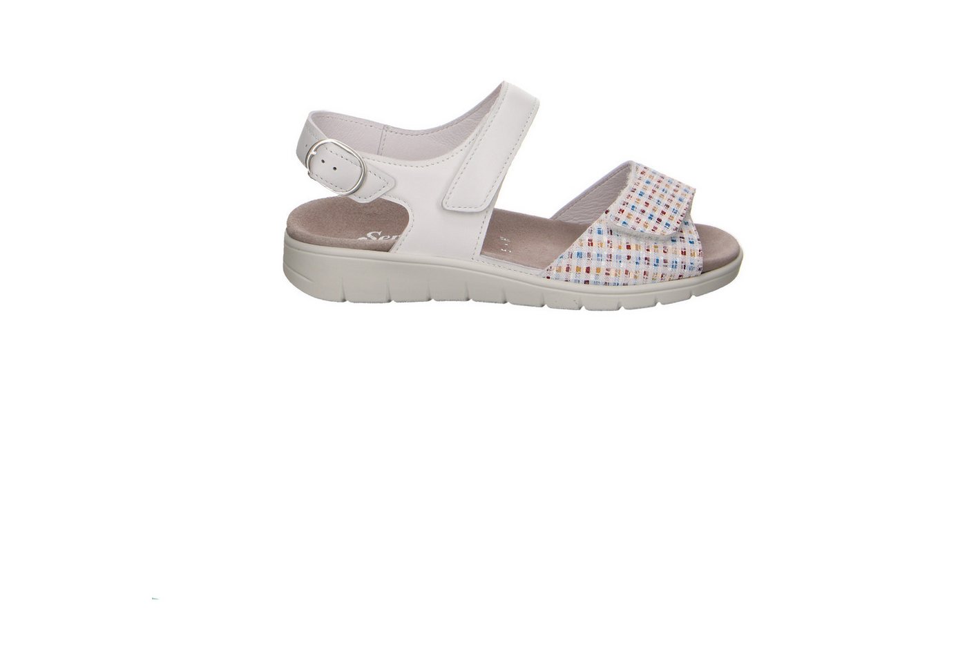 Semler Semler Mosaik/soft-n. Leder Comfort Sandale weiss Trekkingsandale von Semler