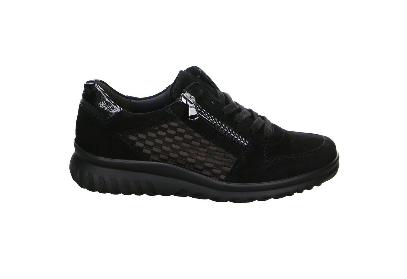 Semler Semler S-ch/eifel/k-lack Velour Comfort Schnürschuhe schwarz Schnürschuh von Semler