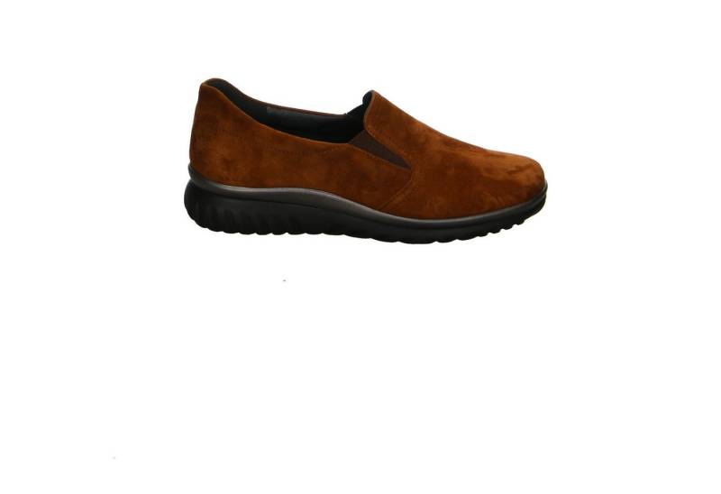 Semler Semler Samt-chevro Velour Comfort Slipper braun Slipper von Semler