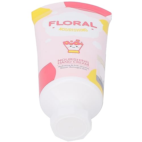 Blumenhandcreme, Milchhandcreme, Feuchtigkeitsspendende Handlotion, Reparaturcreme für Rissige Haut, Nährender Feuchtigkeitsspendender Balsam, Beruhigende Handcreme (Blumen) von Semme