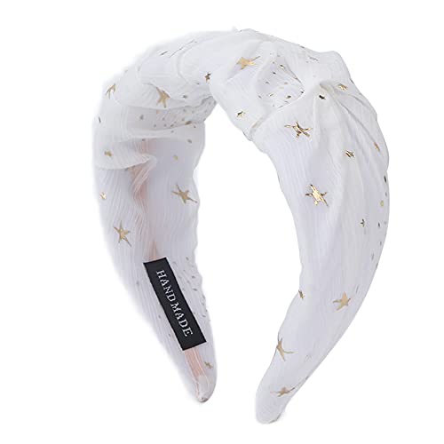 Frauen Stirnband, Haarband Einfaches Modisches Stirnband Elastische Weiche und Bequeme Haarbänder für Frauen Mädchen Gebrauch (WHITE) von Semme