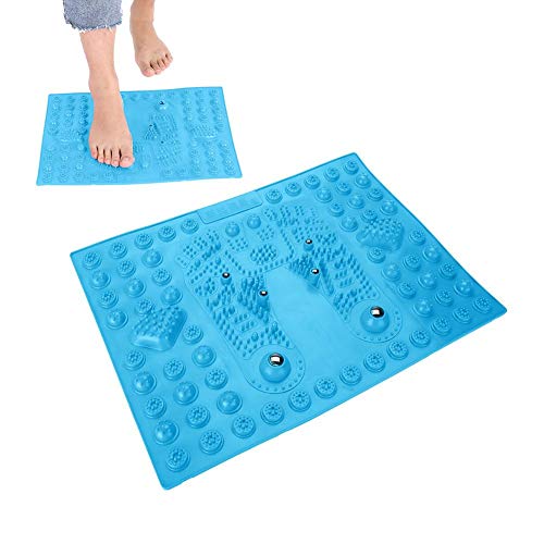 Fußmassage-Pad, Akupressur Shiatsu Fussreflexzonenmassage Fußmassage mit Magnet zum Entspannen von Druck und Fußbeinschmerzen Geeignet für Männer und Frauen im Gesundheitswesen(Blau) von Semme