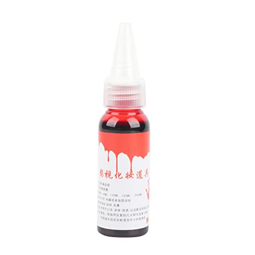 Gefälschte Blut, professionelle realistische Halloween Wunde Narben Prellungen Zombie Vampire Fancy Gesicht Körperbemalung Öl Kostüm Make-up Blut(Rot, 30ml) von Semme