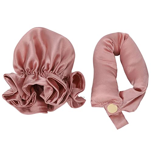 Hitzeloser Lockenwickler, Tragbares Satin-Schlaf-Frauen-Heatless-Haarstirnband, Rosa Heatless-Haarlockenwickler Heatless Curls-Stirnband von Semme