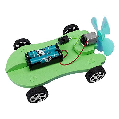 Wind Power Auto, Montage DIY Spaß Lernspielzeug Handgemachte Elektrische Wissenschaft Experimente Kit Spielzeugauto Für Vorschulbildung Spielzeug für Kinder von Semme