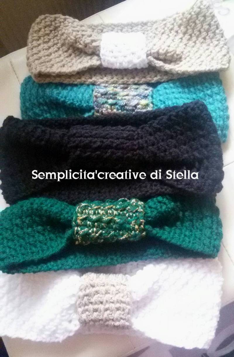 Gehäkelte Stirnbänder von SemplicitaBoutique