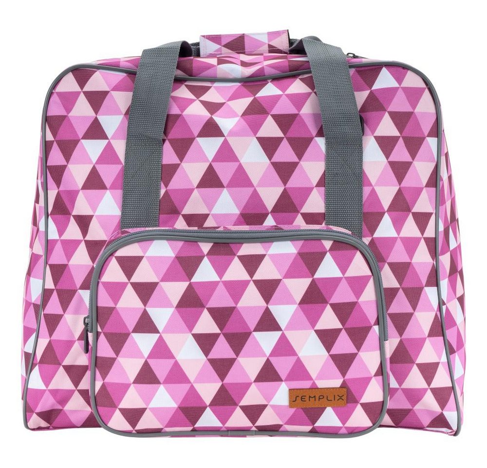 Semplix Nähmaschinentasche - Overlocktasche Diamond Design (beere/rosa) von Semplix
