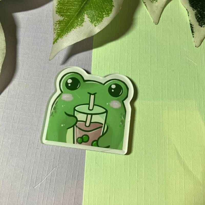 Boba Frog Fridge Magnet von SenCrossArt